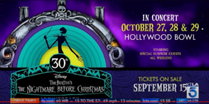 KTLA: “The Nightmare Before Christmas” 30th Anniversary at the Hollywood Bowl